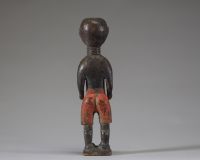 Afrique - Statuette Ewe / Ashanti en bois polychrome, Ghana, début XXème.