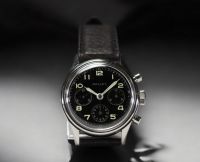Gallet - Multichron ‘Jim Clark’ Gentlemen's watch, mechanical movement, buffalo leather strap, circa 1958-1961.