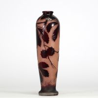 Cristallerie de Wadgassen, Villeroy & Boch Edmund Rigot Vase en verre gravé à l’acide Vers 1900-1920.