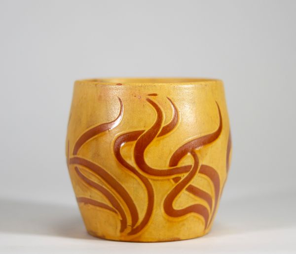 Herman A. Kahler (1865-1940)   Vase en céramique, Art Nouveau danois, circa 1905.