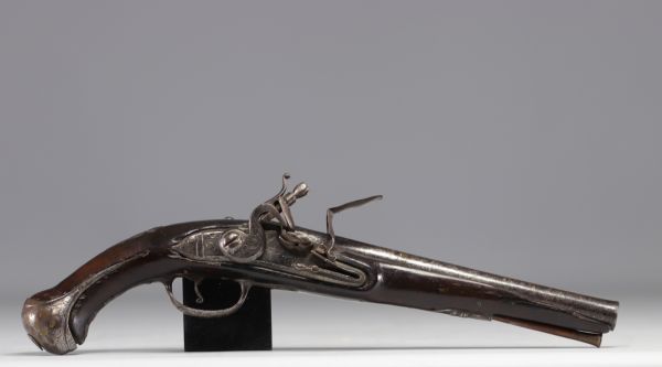 France - Pistolet à silex, XVIIIe siècle.