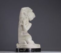 Louis MASCRÉ (1871-1929) Grande sculpture en marbre 