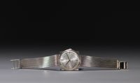 NAVA - Montre mécanique, complet Or blanc 18k, modèle homme vers 1980.