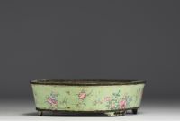 China - Canton enamel planter, 18th century.