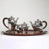 SERVICE À CAFÉ ART DÉCO EN ARGENT MASSIF, VERS 1930