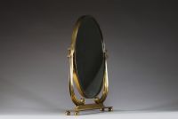 Luigi BRUSOTTI (XX) attr. à - Miroir de table, design et arts décoratifs italien du XXème siècle, vers 1950.