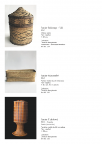 Collection of over 200 Central African baskets from the 19th and 20th centuries - Collection of Mr Christian Borzykowski.