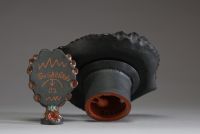 Alfredo SOSABRAVO (1930) Ensemble de deux sculptures animalières en céramiques, signées et datées de 1982.