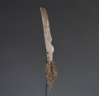 Afrique RDC - Paire de masques « lukwakongo » Lega en bois sculpté et raphia, Congo RDC.