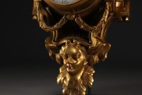 Cartel d'applique en bronze doré, fin XIXe siècle.