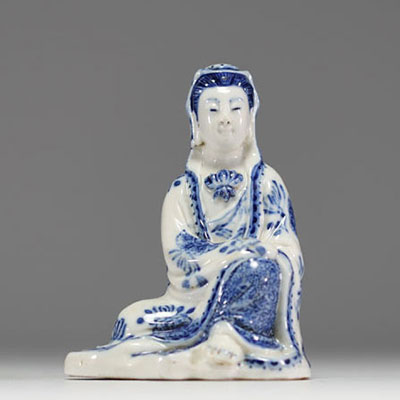 China - Traditional blue and white porcelain figurine from the 19th century.
