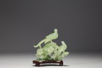 China - Set of five jadeite sculptures.