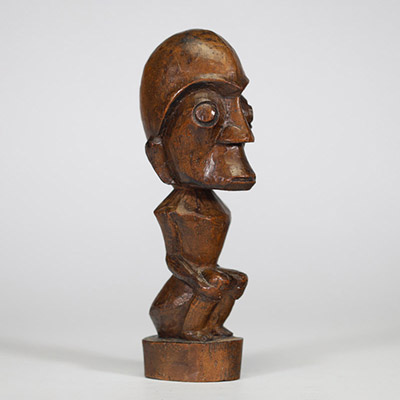 Statuette Tiki en bois Océanie, probablement Polynésie, XXe siècle (ou antérieur)