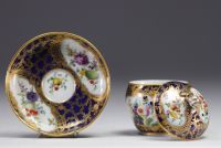 MARCOLINI, Sugar bowl in Meissen porcelain.